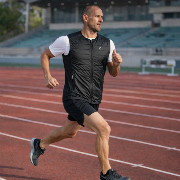 Ärmellose Laufjacke