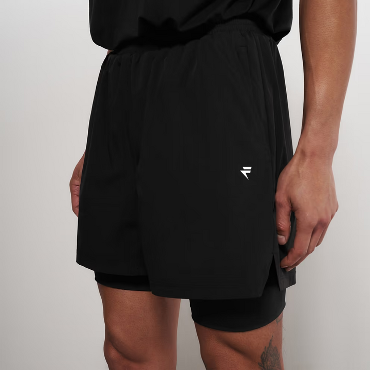 2-in-1-Shorts mit integrierter Kompression 