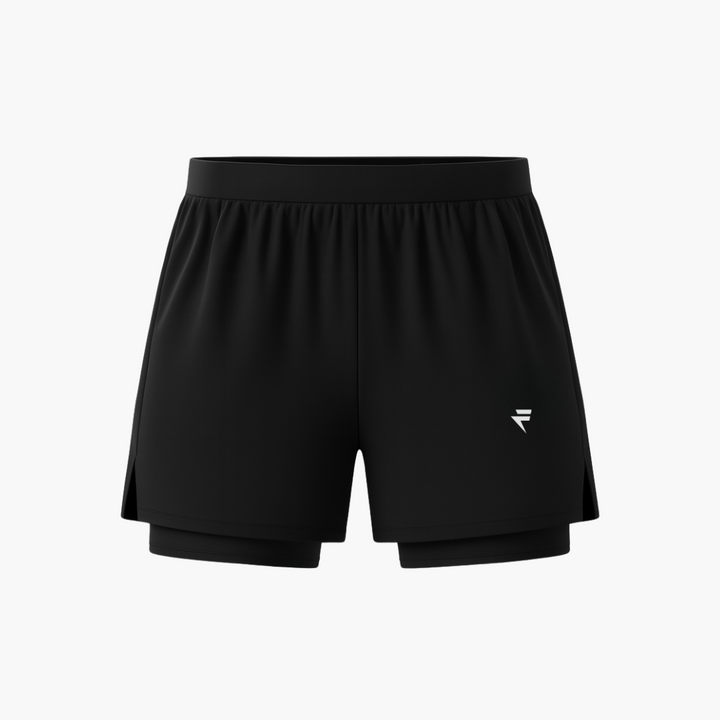 2-in-1-Shorts mit integrierter Kompression 